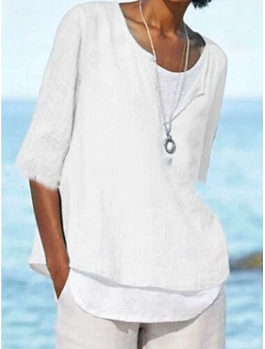  Damen Hemd Einfarbig Einfach Täglich Lässig Kurzarm V Ausschnitt Einkerbiger Ausschnitt Crop Tops Täglich Ferien Strandbekleidung Erröten Sie Rosa Schwarz Weiß Gelb Himmelblau Sommer Frühling Herbst