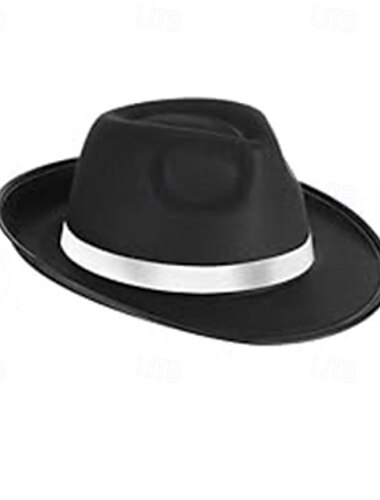  Hüte Woll-Acryl Fedora-Hut Hochzeit Lässig Vintage Mit Unifarbe Kopfschmuck Kopfbedeckung