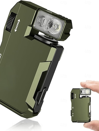  Linterna EDC recargable G5, minilinterna de 400 lúmenes con doble fuente de luz y luz RGB, linterna portátil de bolsillo plana, llavero magnético para emergencias domésticas al aire libre.