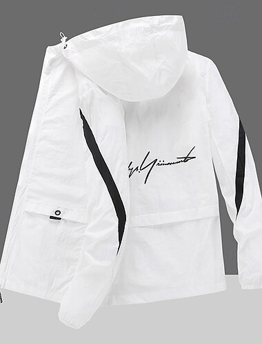  Hombre Chaqueta para correr Chaqueta para exteriores Full Zip Manga Larga Abrigos Deportivo Protección Solar Transpirable Secado rápido Ligero Tenis Golf Corriendo Ropa de deporte Ropa de Deporte