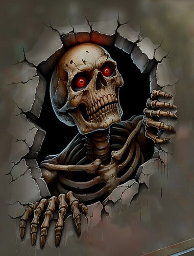  αυτοκόλλητο τοίχου 3d για το Halloween με ζόμπι που σπάει, τρομακτικά αυτοκόλλητα τοίχου και δαπέδου από PVC για υπνοδωμάτιο, σαλόνι, διακόσμηση πάρτι για το Halloween