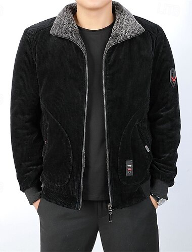  Herren Outdoorjacke Wanderjacke Wanderfleecejacke Winter Draussen Thermowarm Winddicht Oberbekleidung Oberteil Schwarz Gelb Grün