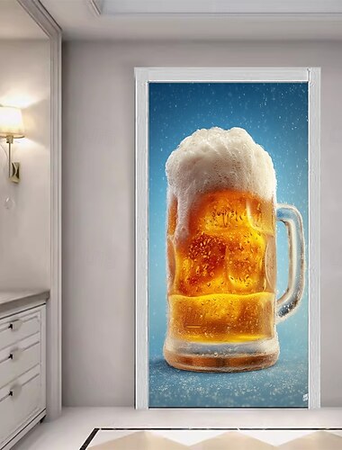  Oktoberfest Türdekorationen Deutsches Bayerisches Bier Türbezüge Tür-Wandteppich Türvorhang Dekoration Hintergrund Innen-/Außentürbanner für Haustür Bürotür