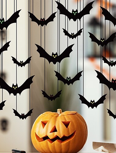  διακοσμήσεις για το Halloween σημαίες πανό τρομακτική ατμόσφαιρα στηρίγματα νυχτερίδων διακοσμήσεις είδη πάρτι