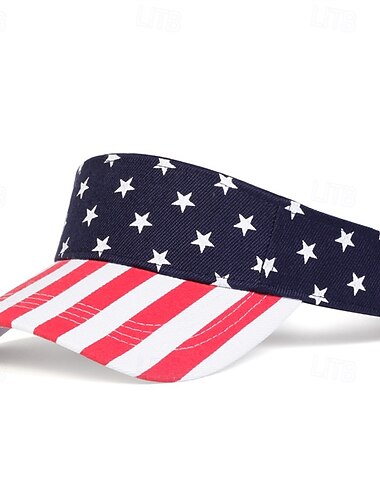  Herren Baseballkappe Sonnenhut Marineblau Baumwolle Druck Mode Lässig Täglich Unabhängigkeitstag Nationalflagge Verstellbar Sonnenschutz Atmungsaktiv