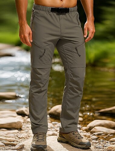  Herren Wanderhosen Außen Normale Passform Wasserdicht Schnelltrocknend Leicht Atmungsaktiv Hosen Tasche Elastischer Bund Kordelzug Schwarz Armeegrün Camping / Wandern Golfspiel Laufen S M L XL XXL
