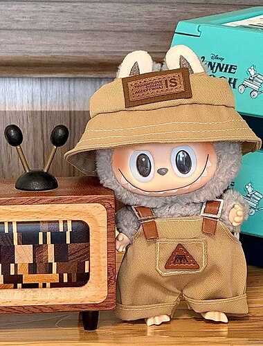  Kleidung für 17 cm große Puppen (keine Puppe). Outfits-Set für 17 cm große Puppen mit Zubehör. Stilvolles Verkleidungsset für La Boo-Boo.