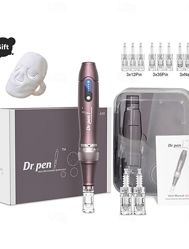 dr pen a10 беспроводной dermapen аппарат электрический derma stamp микронидлинг аппарат комплект для mts уход за кожей