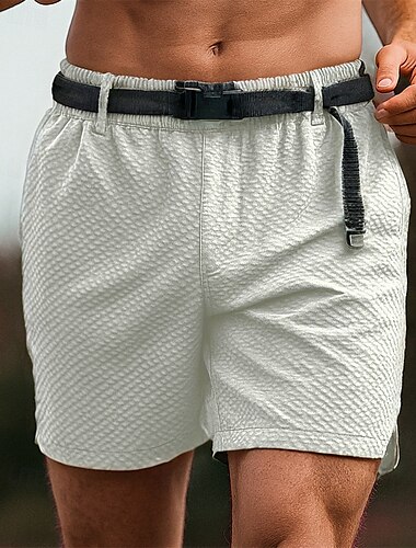  Herren Laufshorts Sportshorts Außen Normale Passform Atmungsaktiv Schnelltrocknend Leicht Elastisch Shorts Elastischer Bund Schwarz Armeegrün Tennis Golfspiel Laufen M L XL XXL XXXL