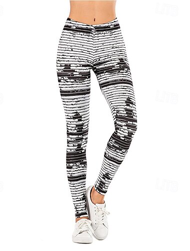  Damen Stoffhosen Leggings Streetwear Lässig Volle Länge Natürliche Taille Blumen Elastischer Bund Druck Bequem Außenbereich Outdoor Ferien Ausgehen Wein Weiß Purpur Grün Herbst Normale Passform