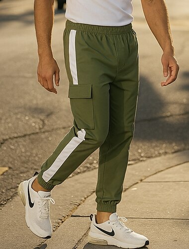  Per uomo Joggers Pantaloni da Tuta Pantaloni da corsa Fascia Elastica Pantaloni Sport & Outdoor Casuale Cotone Asciugatura Rapida Leggero Traspirante Tennis Jogging Corsa Vestibilità regolare