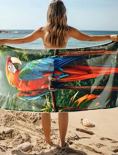  weiches und saugfähiges Strandtuch – leichtes, schnelltrocknendes, sandfreies Design für Strand, Pool und Reisen