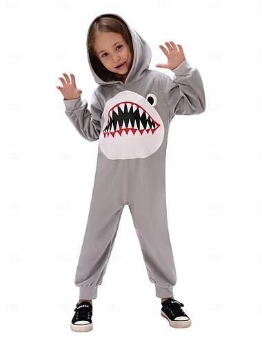  Παραμύθι Ζώο Καρχαρίας Πιτζάμες Kigurumi Onesies Στολές Ηρώων Αγορίστικα Κοριτσίστικα Παιδικά Επίδοση Εκπαιδευτικό Ντύσιμο Ντύσιμο Σχολικής Εκδήλωσης Απόκριες Παγκόσμια Ημέρα Βιβλίου