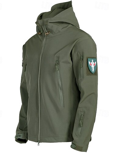  Damen Outdoorjacke Wintermantel Wanderfleecejacke Winter Draussen Thermik Winddicht Winter Fleecejacke Schwarz Tarnung Braun Grün Khaki