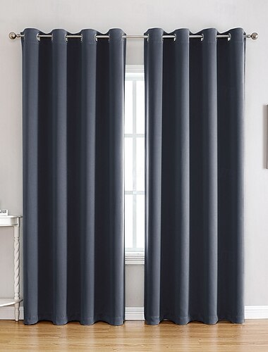  Verdunkelungsvorhänge Thermisch Isolierte Lange Vorhänge  Draperien Raumverdunkelungsvorhänge für Wohnzimmer Schlafzimmer Fenster