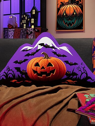  Halloween-pute festlig dekorativ kastepute til hjemmedekor perfekt til stue, soverom eller terrasse gi Halloween-feiringen en skummel touch