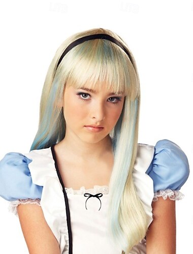  Alice Perücke Alice im Wunderland Cosplay Perücken Halloween-Perücken