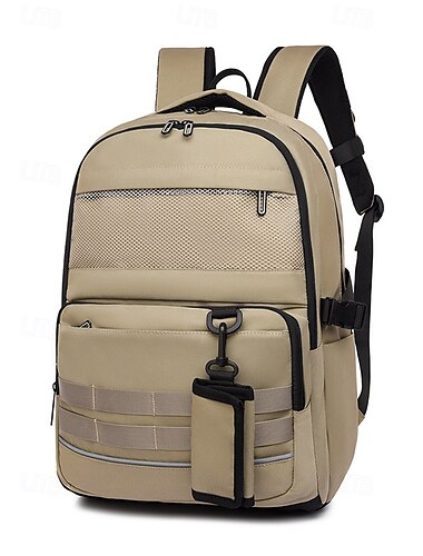  Wasserabweisender Laptop-Rucksack für Herren mit großem Fassungsvermögen, Outdoor-Reisetasche mit mehreren Fächern und Reflektorstreifen, Freizeit-Arbeits- und Schulrucksack für Teenager und Erwachsene