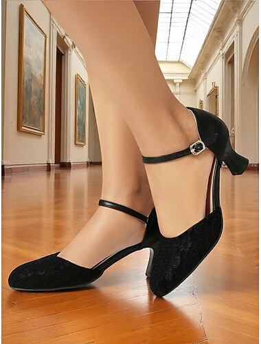  Scarpe col tacco stile flapper anni '20 rosse e nere da donna con cinturino alla caviglia – scarpe vintage da festa Gatsby per costumi degli anni ruggenti ed eventi a tema