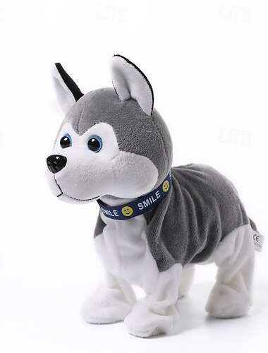  Interaktives elektronisches Plüschtier – animierte Soundsteuerung, elektronisches Haustier-Roboter-Hundespielzeug, Geschenke für Jungen &Mädchen Kinder Geburtstag Weihnachten