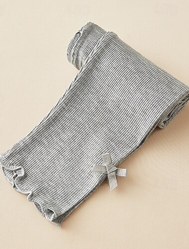  Kinder Mädchen Leggings Einfarbig Streetwear Outdoor 4-12 Jahre Herbst Schwarz Weiß Rosa