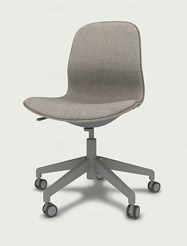  Stuhlbezug aus nachhaltigem Tweed, passend für Langfjall mit kurzer Rückenlehne, normale Passform, mit Paspel, maschinenwaschbar