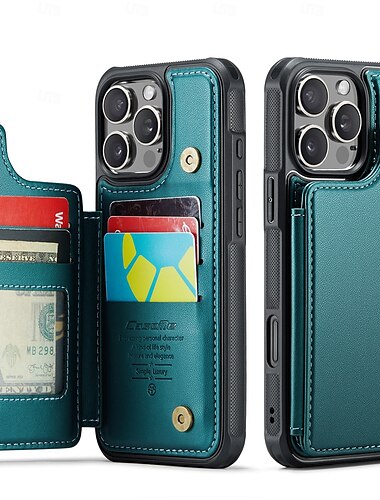  Handy Hülle Handyhüllen Für iPhone 16 Pro Max iPhone 15 iPhone 14 13 12 11 Pro Max Plus Flip-Cover Ständer Stoßfest TPU PU-Leder