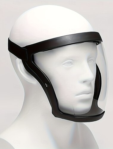  Vollgesichts-Schutzmaske, verstellbare Antibeschlag-Kunststoffmaske, atmungsaktives Design, geeignet für Outdoor und Küche, sicherer Verschluss – ideales Geschenk für Familie und Freunde,