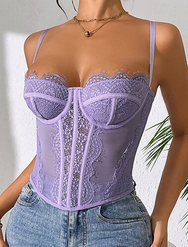  Retro Vintage Medieval Renaissance Corset Vest Bustier Ren Faire Women's Celtic Fantasy Halloween Carnival Party Casual Daily LARP Adults' Corset