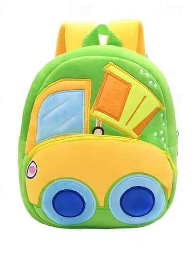  Cartoon 3d bagger traktor 2-4 jahre kleinkind rucksack engineering fahrzeuge rucksack kinder kindergarten schul baby