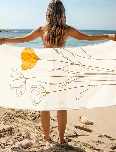  weiches und saugfähiges Strandtuch – leichtes, schnelltrocknendes, sandfreies Design für Strand, Pool und Reisen