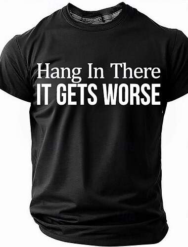  Men's Funny Slang Sarcasm T Shirt Short Sleeve T shirt 3D Print Crew Neck Shirt Fashion Daily Basic Street Casual Daily Black Red Blue Summer Spring All Seasons Clothing Apparel S M L XL XXL XXXL
