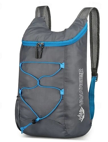  Faltbarer Wanderrucksack für Herren, wasserdichter, leichter, kompakter Outdoor-Tagesrucksack für Camping, Reisen, Trekking, kleine tragbare, verstaubare Sporttasche mit mehreren Taschen