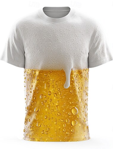  Oktoberfest Homens Cerveja Camiseta Manga Curta Camiseta Impressão 3D Gola Redonda Camisa Moda Exagerado Diário Festa Rua Casual Branco Verão Primavera Roupa S M L XL XXL XXXL 4XL