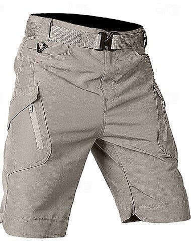  Hombre Pantalones cortos tácticos Pantalón Corto Cargo Pantalón corto Shorts para senderismo Botones Multi bolsillo Plano Impermeable Listo para vestir Longitud de la rodilla Exterior Acampada y