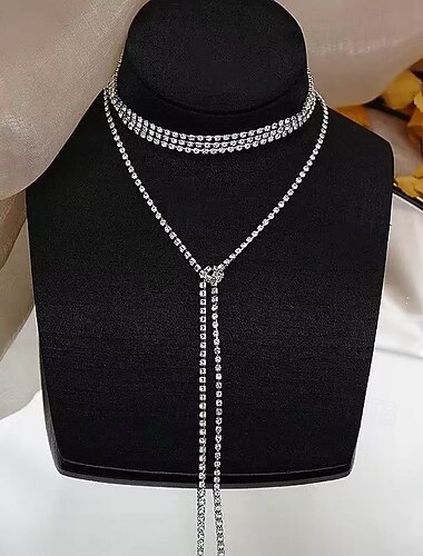  Collana cromata unisex elegante lusso romantico classico collana per anniversario matrimonio ospite festa