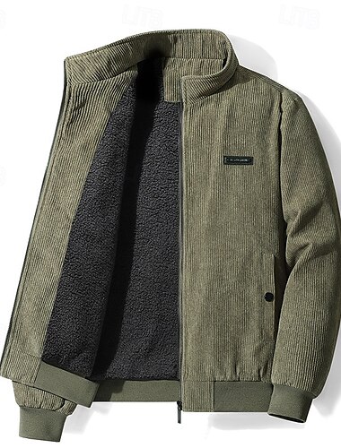  Herren Windjacke Wanderjacke Wanderfleecejacke Winter Draussen Thermik Winddicht Fleecejacken Schwarz Armeegrün Khaki Grau
