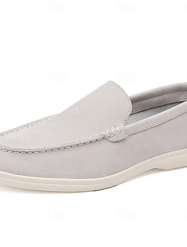  Bruine instappers voor heren – zachte suède-stijl casual mocassins met flexibele zolen voor woon-werkverkeer, weekenduitjes en dagelijks comfort