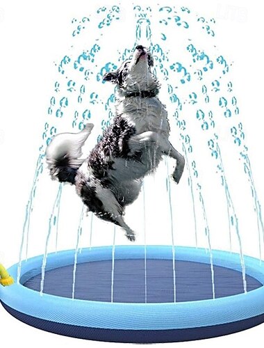  Tapis de pulvérisation d'eau pour animaux de compagnie Tapis de pulvérisation d'eau carré en PVC Tapis de jeu d'eau extérieur transfrontalier Tapis de pulvérisation d'eau pour animaux de compagnie