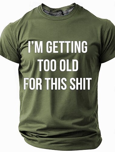  Herren Lustiger Slang T Shirt Kurzarm T-Shirt 3D-Druck Rundhalsausschnitt Hemd Mode Täglich Basic Straße Lässig Täglich Schwarz Rote Blau Sommer Frühling Ganzjahres Bekleidung S M L XL XXL XXXL