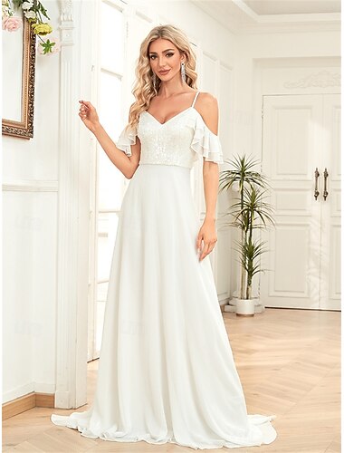  A-Linie Quinceanera-Kleider Elegant Kleid Formell Hochzeit Bodenlang Ärmellos Herzförmiger Ausschnitt Chiffon Rückenfrei mit Falten 2025