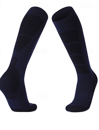  1 Paar Herren Socken aus Merinowolle laufsocken Thermowarm Atmungsaktiv Anti Blister Dicht Außen Über der Wade Patchwork Merino Wolle Schwarz Dunkelgrün Grün für Ski / Snowboard Laufen Camping
