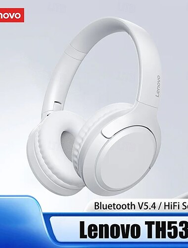  Lenovo TH53 Bluetooth V5.4 oortelefoon hifi stereogeluid met muziekmodus hoofdtelefoon ingebouwde 2 microfoons voor HD-gesprekken headset