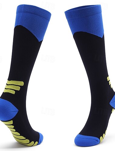  1 Par Mujer Calcetines de compresión Calcetines de senderismo Calcetines para correr Calcetines de  Esquí Transpirable Anti ampollas Compresión Reductor del Sudor Al aire libre Sobre la pantorrilla