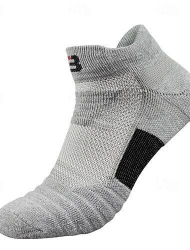  1 par de calcetines de senderismo para hombre, calcetines deportivos para correr, transpirables, antiampollas, que absorben el sudor, acolchados, para verano, para exteriores, con parches en el