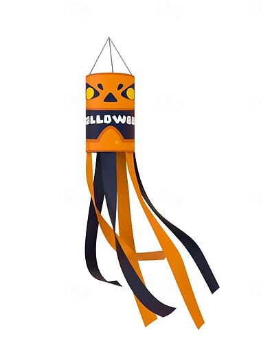  Halloween-Geister-Windsackflagge für die Gartendekoration im Freien, wasserdichte hängende Geisterdekoration für den Halloween-Garten, gruselige Rasen- und Veranda-Ausstellung