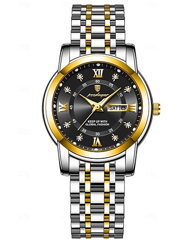  Damen Quarzuhr Armbanduhr Datum Wasserdicht Legierung Beobachten