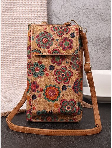  Damen-Umhängetasche im Vintage-Boho-Stil mit verstellbarem Riemen, kleine Geldbörse aus Kunstleder mit mehrfarbigem Patchwork-Print, ideal für Reisen, Festivals, tägliche Besorgungen und Outdoor-Aktivitäten