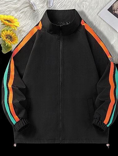  Herren Outdoorjacke Wanderjacke Regenmantel Außen Wasserdicht Winddicht Wanderoutfits Wanderbekleidung Frühling Herbst Oberteil Camping / Wandern / Höhlenforschung Laufen Schwarz Weiß Blau