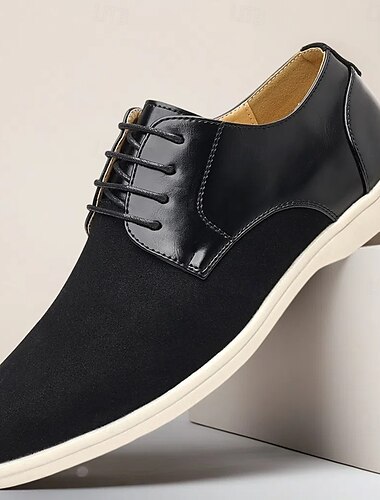  Herren-Oxford-Schuhe aus hellbraunem Wildlederimitat und Leder – leichtes, elegantes Freizeitschuhwerk für die Arbeit, Reisen und den Alltag